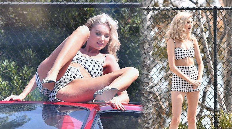 Elsa Hosk – Photoshoot Candids in Los Angeles