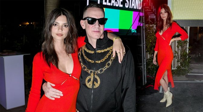 Emily Ratajkowski – Moschino Party at 2018 Coachella Festival
