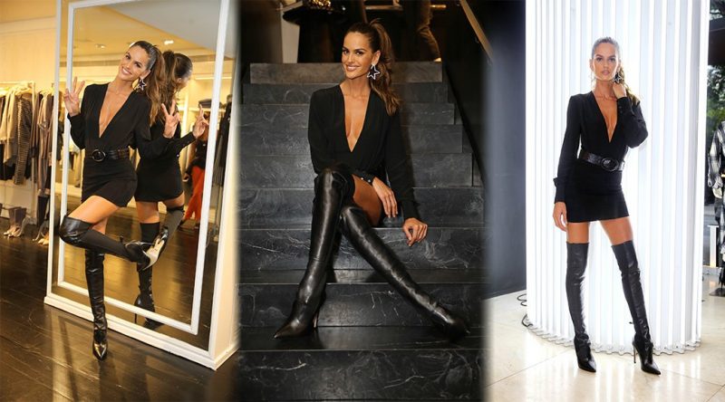 Izabel Goulart at Blanc Store in Sao Paulo