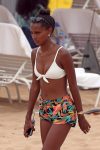 Jasmine Tookes White Bikini