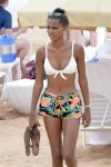 Jasmine Tookes White Bikini
