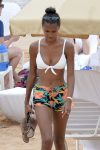 Jasmine Tookes White Bikini