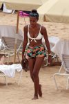 Jasmine Tookes White Bikini