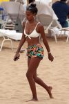 Jasmine Tookes White Bikini