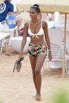 Jasmine Tookes White Bikini