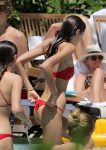 Kaia Gerber Red Bikini