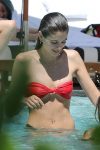 Kaia Gerber Red Bikini