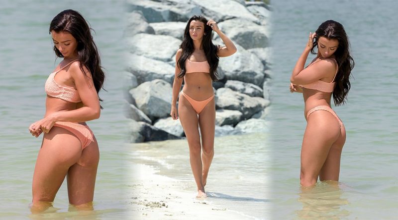 Kady McDermott – Bikini Candids in Dubai