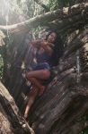 Lailanni Hussein Photoshoot for 138 Water at UCLA Botanical garden in Westwood