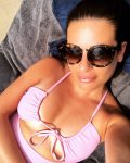 Lea Michele Selfie Sunbathing