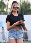 Exclusive: Madison Beer Wears Short Shots With Stud Embellishments At Coachella