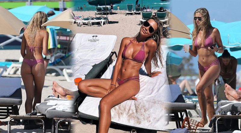 Sandra Kubicka – Bikini Candids in Miami