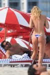 Toni Garrn Topless Bikini