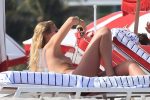 Toni Garrn Topless Bikini