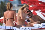 Toni Garrn Topless Bikini