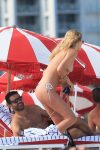 Toni Garrn Topless Bikini