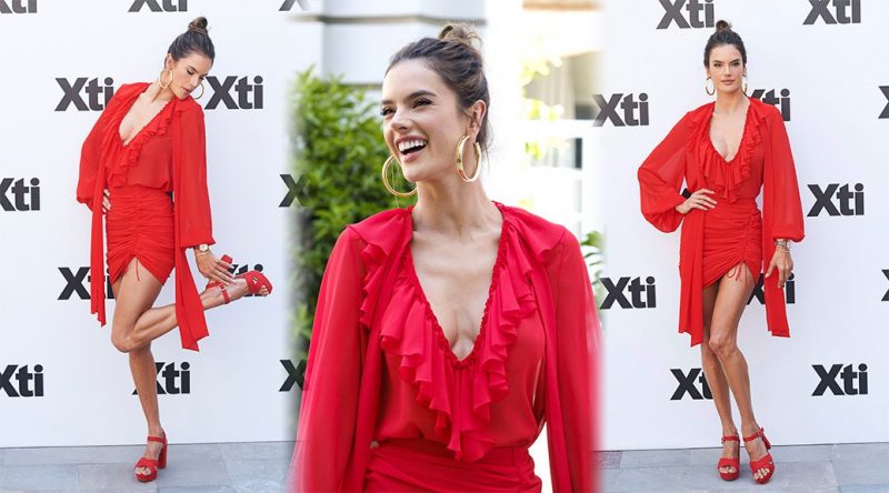 Alessandra Ambrosio – Xti Collection Presentation in Madrid