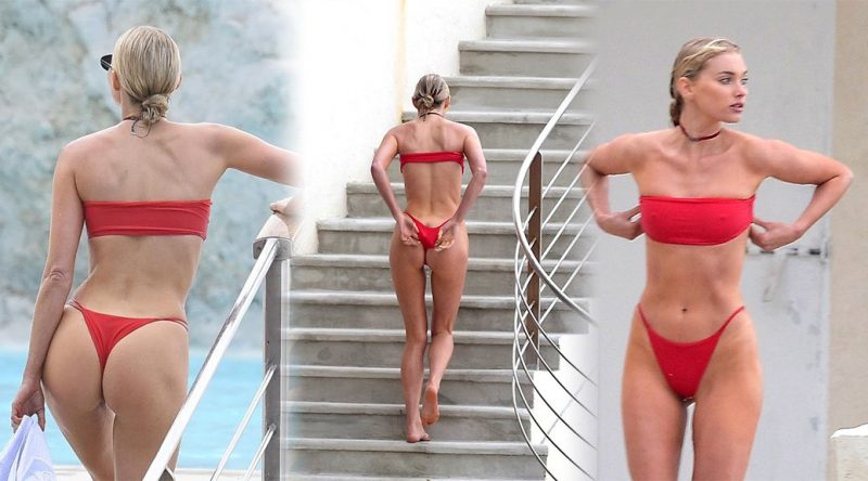 Elsa Hosk – Bikini Candids in Antibes