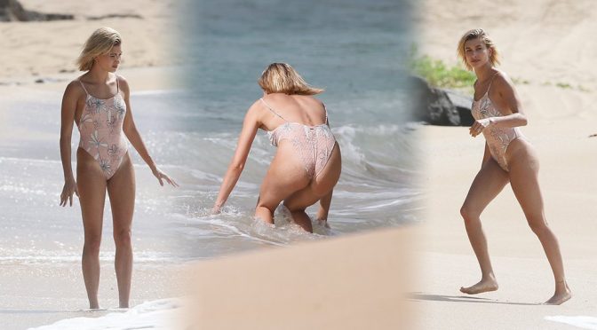 Hailey Baldwin Sexy Swimsuit