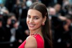 Irina Shayk Pantyless Red Dress