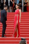 Irina Shayk Pantyless Red Dress
