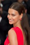 Irina Shayk Pantyless Red Dress