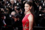 Irina Shayk Pantyless Red Dress
