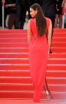 Irina Shayk Pantyless Red Dress