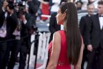 Irina Shayk Pantyless Red Dress