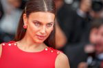 Irina Shayk Pantyless Red Dress