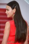 Irina Shayk Pantyless Red Dress