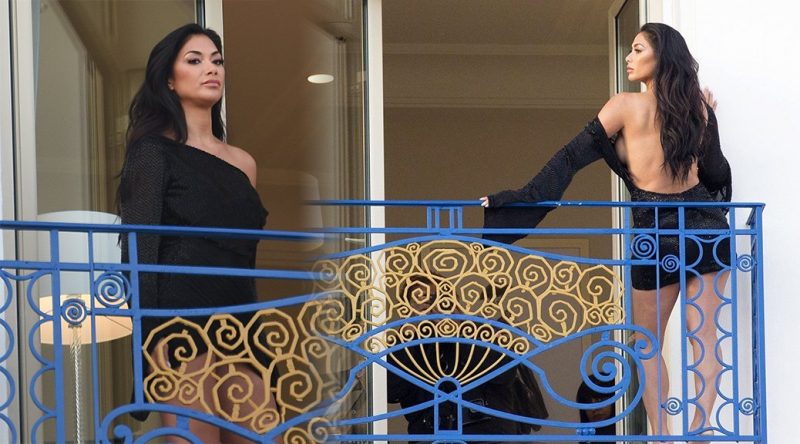 Nicole Scherzinger – Braless Photoshoot Candids in Cannes