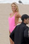 Romee Strijd Pink Swimsuit