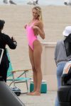 Romee Strijd Pink Swimsuit