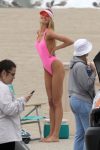 Romee Strijd Pink Swimsuit