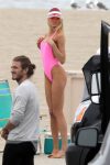 Romee Strijd Pink Swimsuit