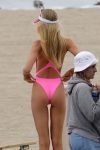 Romee Strijd Pink Swimsuit
