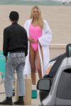 Romee Strijd Pink Swimsuit