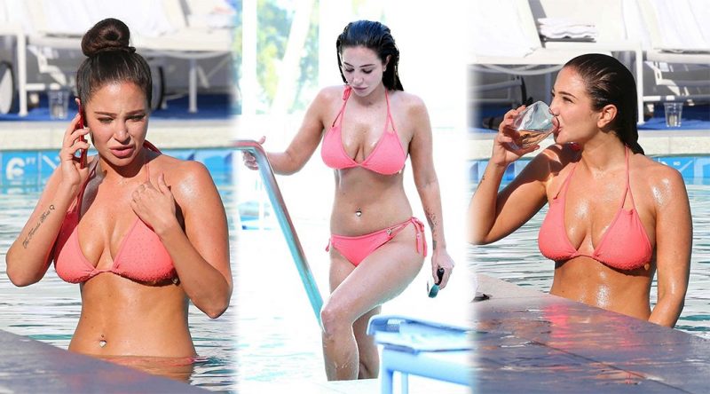 Tulisa Contostavlos – Bikini Candids in Los Angeles