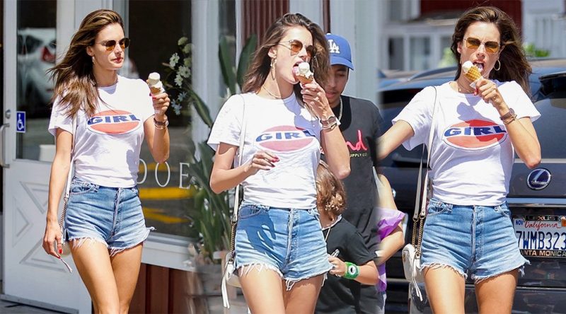 Alessandra Ambrosio – Leggy Candids in Brentwood