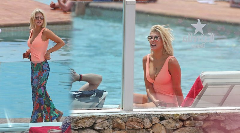 Ashley James – Swimsuit Candids in Ibiza