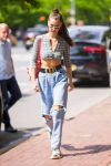 Bella Hadid Braless Underboob