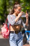 Bella Hadid Braless Underboob