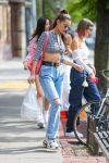 Bella Hadid Braless Underboob