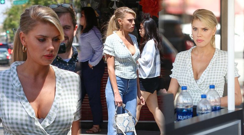 Charlotte McKinney – Cleavage Candids in Beverly Hills
