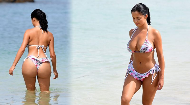 Demi Rose Mawby – Bikini Thong Candids in Cape Verde