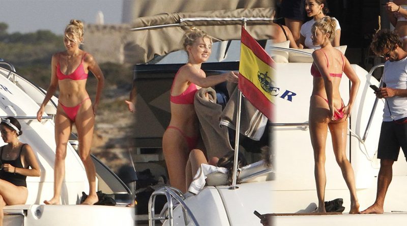 Elsa Hosk – Bikini Candids in Formentera