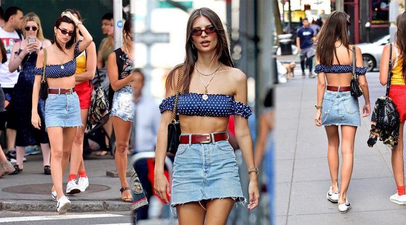Emily Ratajkowski – Leggy Candids in New York