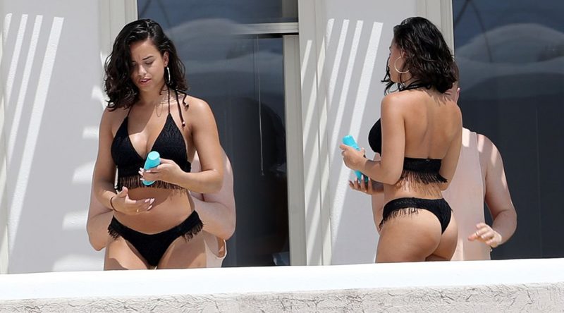 Georgia May Foote – Bikini Thong Candids in Mykonos