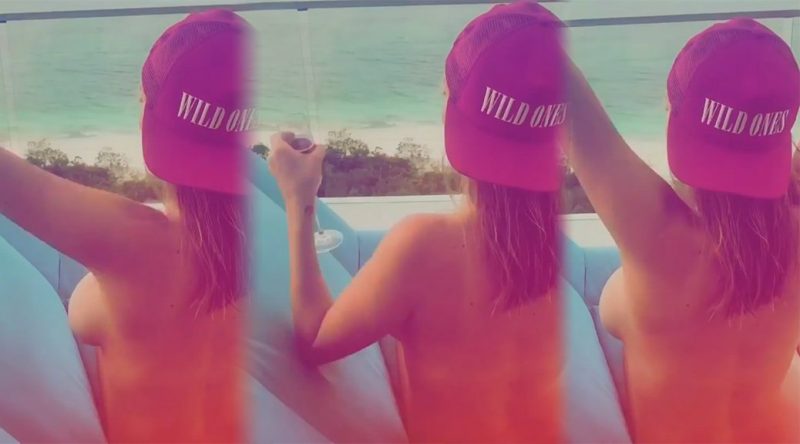 Kate Upton – Topless Sideboob Video
